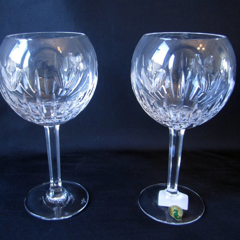 Lovely pair of Waterford "Love" Millennium toasting goblets, Original box.